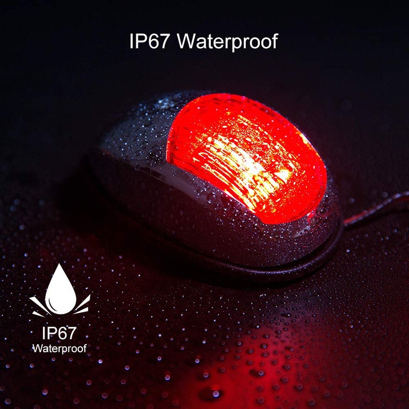 Sebnux Boat Navigation Light, Marine Navigation Lights, Bow Light for Boats Led. Ideal for Pontoon and Small Boat (Black) - Image 3